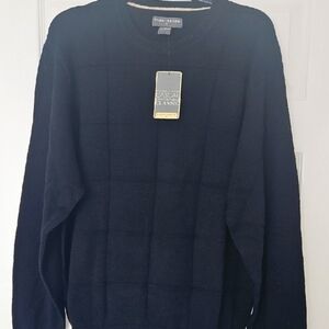 Saddlebred Black Crewneck Sweater Classic Fit